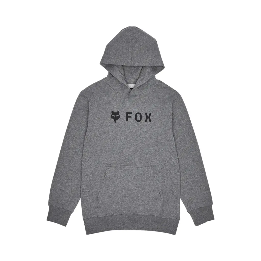 Fox Absolute Fleece Pullover Hoodie Youth Heather Graphite Grey
