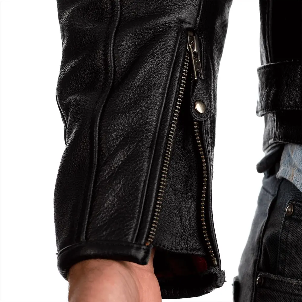 RST Matlock CE Leather Road Jacket Black