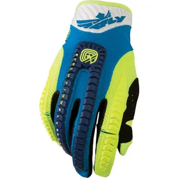 Motocross Gloves Fly 2014 Youth Evolution Blue/Hi-Vis