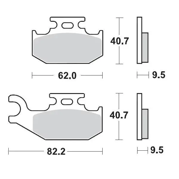 BRAKE PADS FRONT RIGHT MOTO MASTER PRO SINTERED CAN-AM OUTLANDER