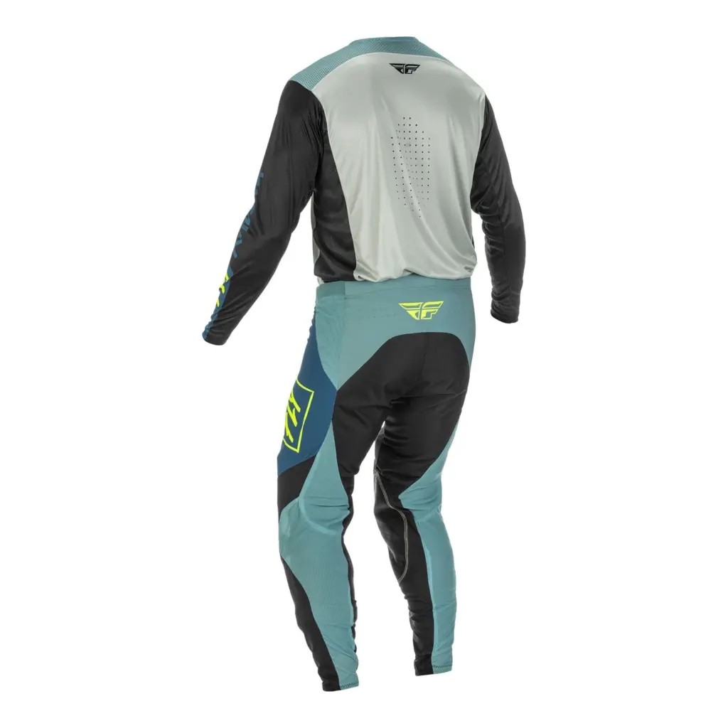 Fly Lite Hydrogen Grey/Teal/Hi-Vis Motocross Pants