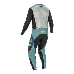 Fly Lite Hydrogen Grey/Teal/Hi-Vis Motocross Pants - Image 6