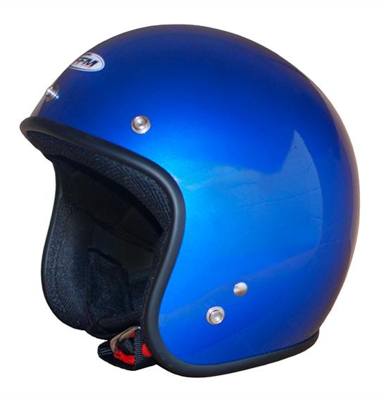 Jetpro 2 Low Rider Open Face Helmet Candy Blue - Image 1