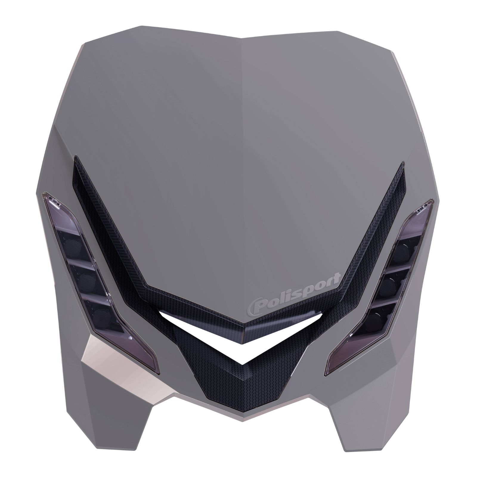 POLISPORT E-BLAZE HEADLIGHT NARDO GREY/BLACK INDENT - Image 1