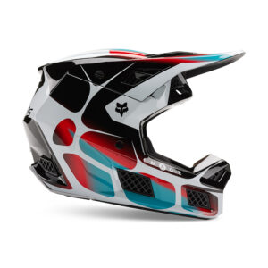 Fox V3 RS SYZ MIPS ECE Motocross Helmet Black/White - Image 1