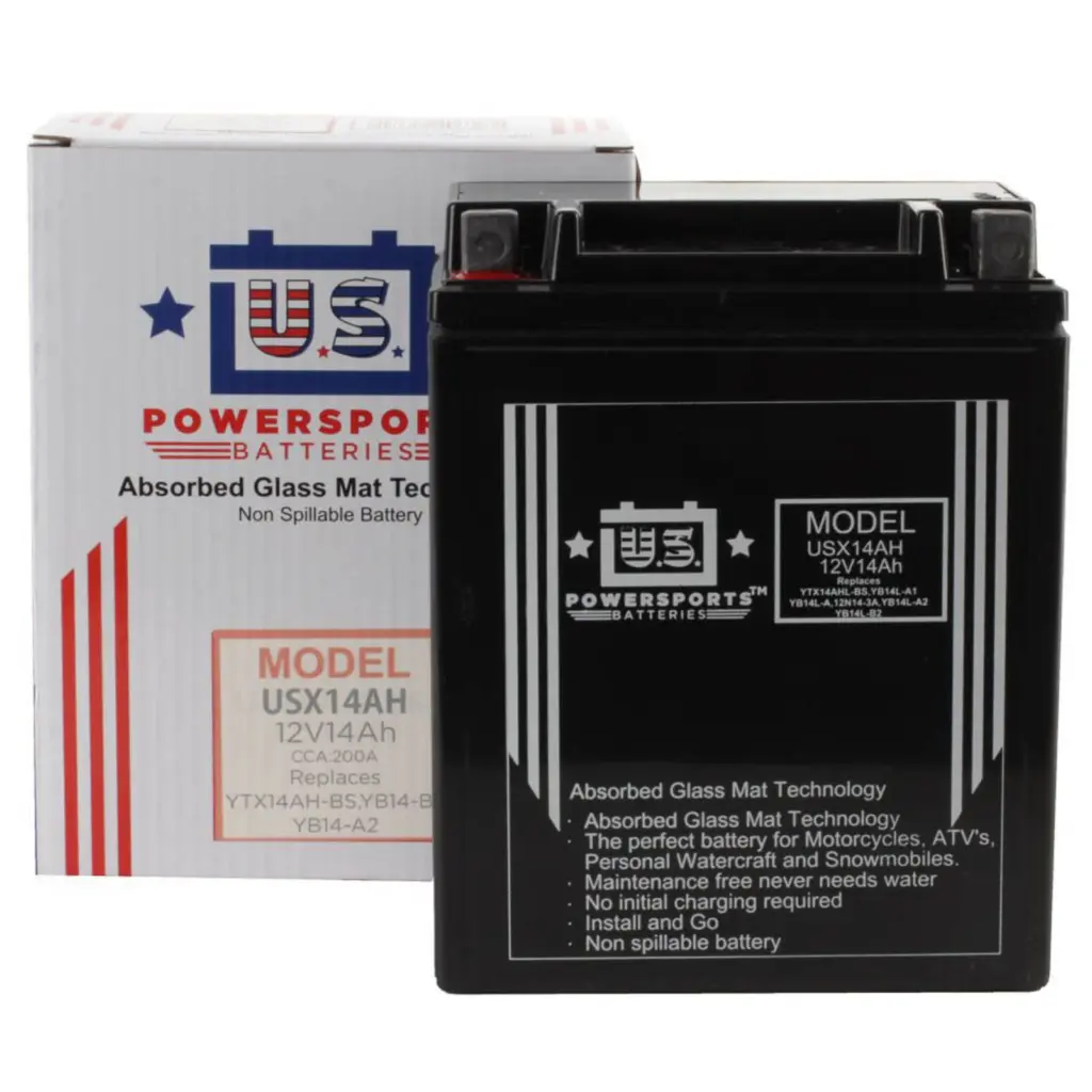 USPS AGM BATTERY USX14AH-BS YB14-A2 *4 +L -R