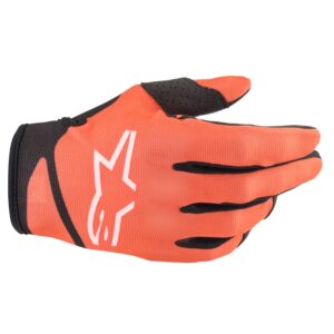Alpinestars Radar Youth Orange/Black Motocross Gloves - Image 1