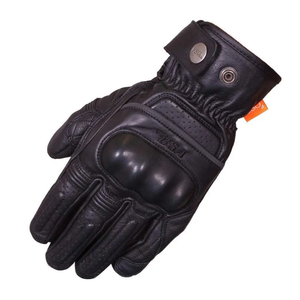 BSA Browning Leather Road Gloves Black