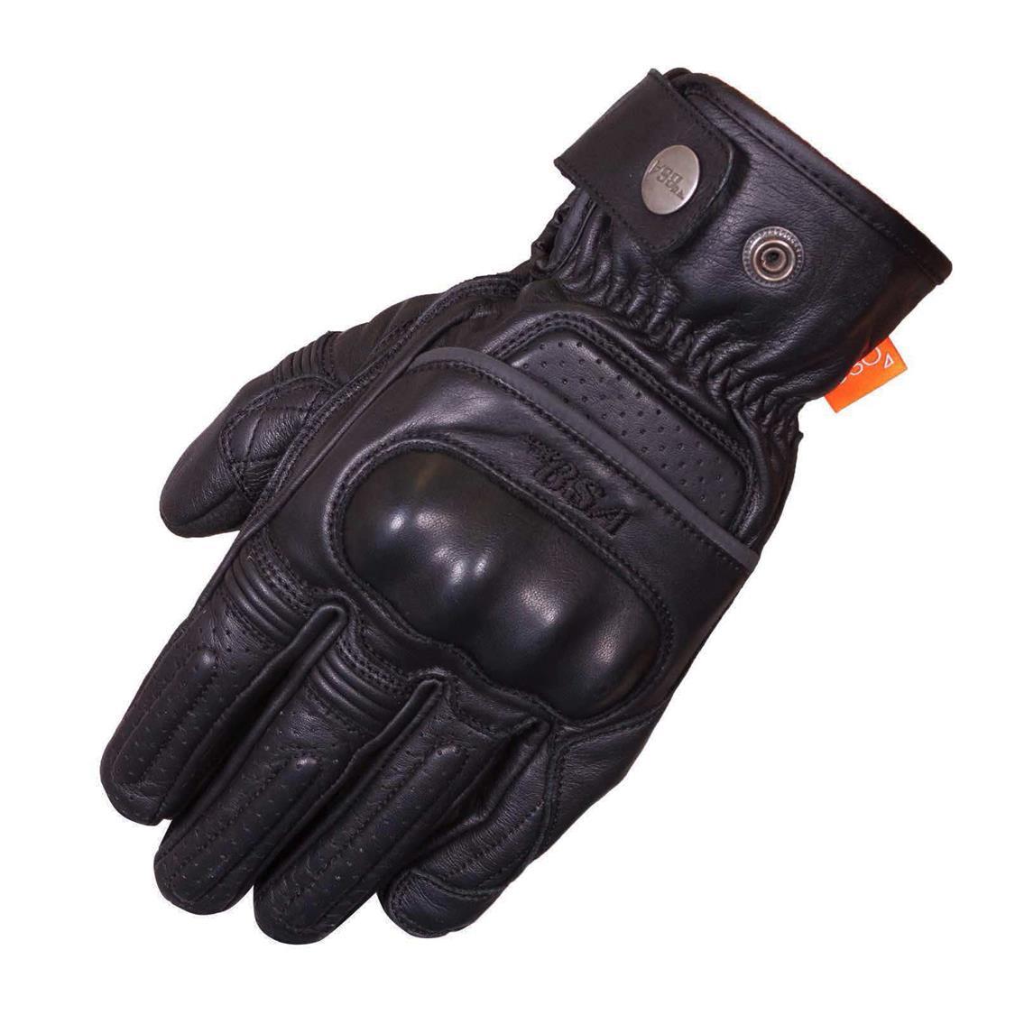 BSA Browning Leather Road Gloves Black - Image 1