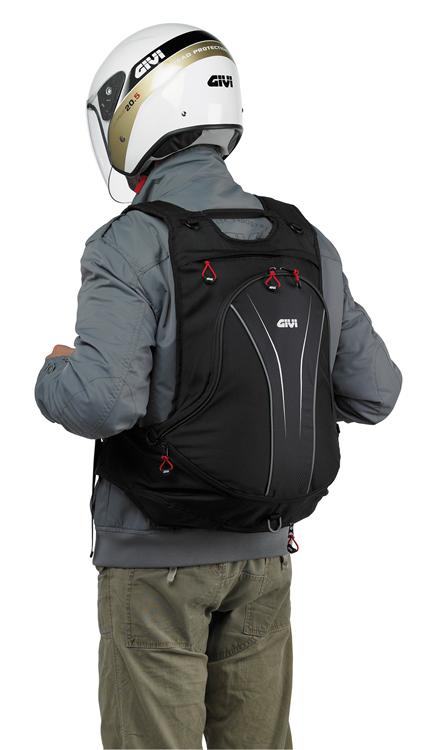 Givi Expandable with Helmet Holder Backpack 22lt Black - Image 1