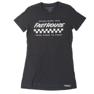Fasthouse Womens Faction Tee Black - Image 1