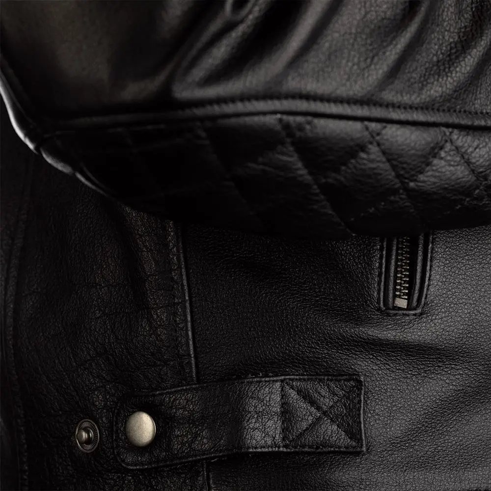 RST Matlock CE Leather Road Jacket Black