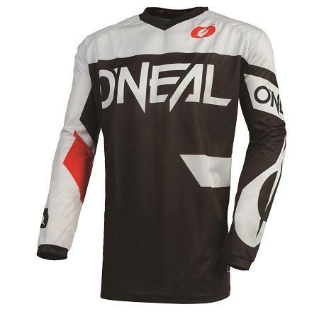 Oneal Element Racewear Youth Black/White Motocross Jersey - Image 1