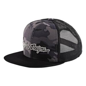 Troy Lee Designs 9Fifty Signature Snapback Cap Camo Black / Silver - Image 2
