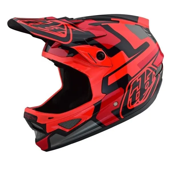 Helmet Troy Lee D3 AS Fiberlite Speedcode Red