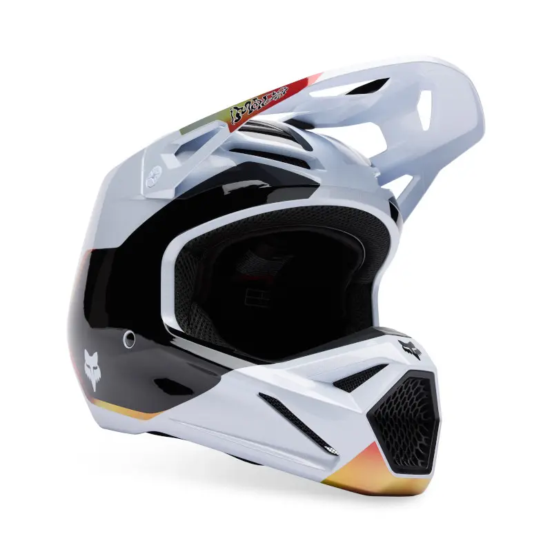 Fox V1 Hello Future Motocross Helmet White