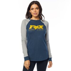 WOMENS RACE TEAM LS TOP [NAVY] M - Image 2