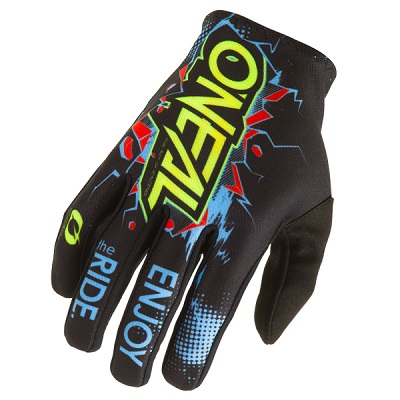 Oneal Matrix Villain Black Motocross Gloves - Image 1