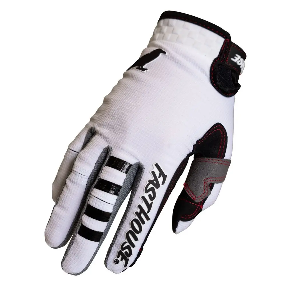 Fasthouse Elrod Air Motocross Glove White/Black