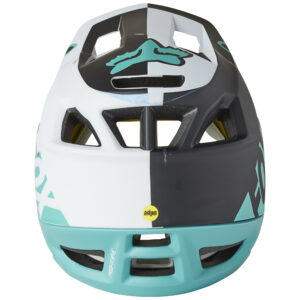 Fox Proframe Blocked Teal Mountain Bike Helmet - Image 2