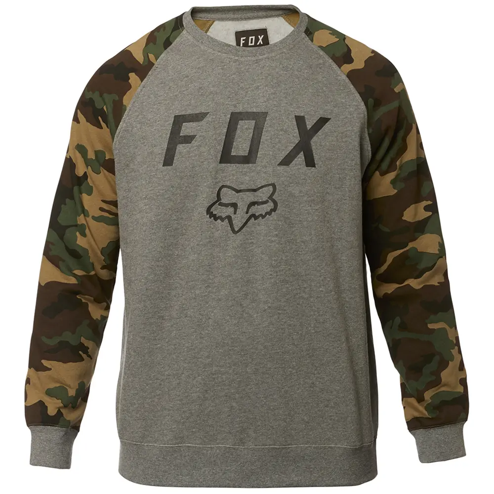 Crew Fox Legacy Heather Graphite