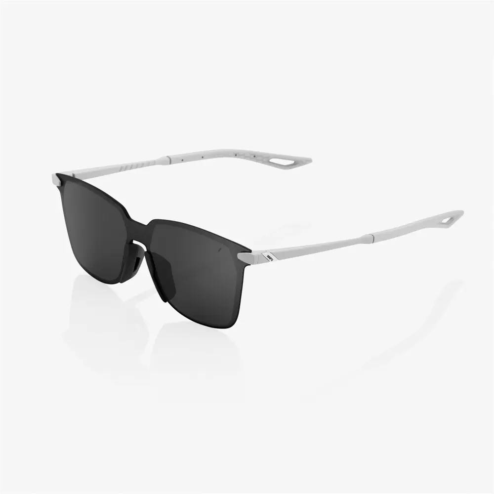 100% Legere Square - Soft Tact Stone Grey - Black Mirror Lens