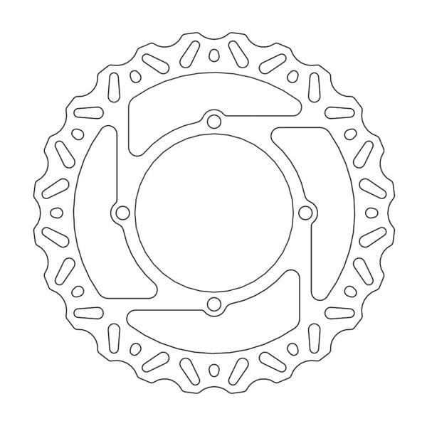BRAKE ROTOR MOTO MASTER NITRO FRONT KAWASAKI KX125 KX250 06-08 KX250F KX450F 06-14 KLX450R 07-20 - Image 1