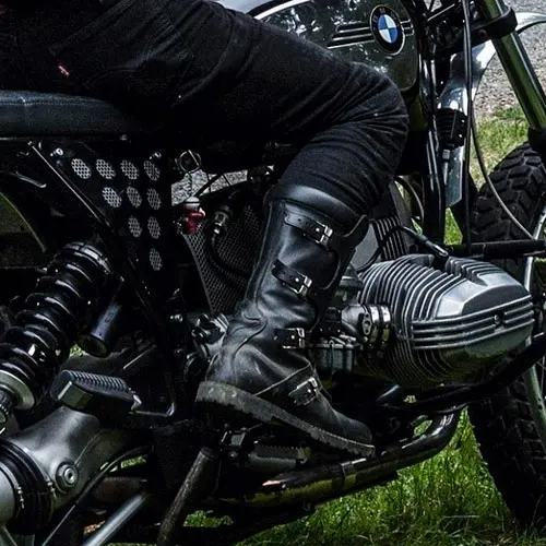 CONTINENTAL PREMIUM LEATHER TOURING BOOTS BLACK 47