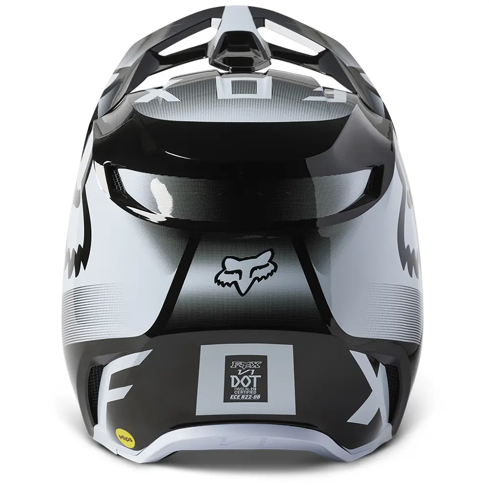 Fox V1 Leed MIPS ECE Motocross Helmet Youth Black/White