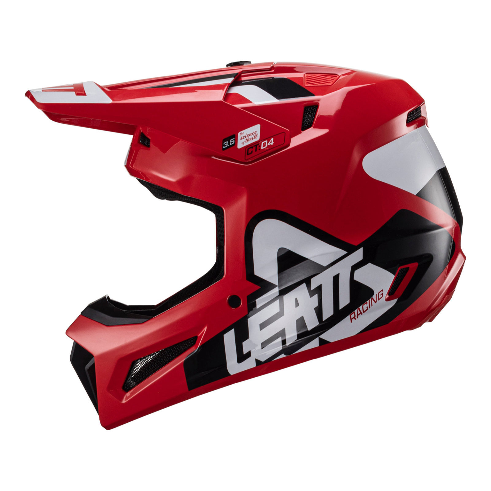 Leatt Moto 3.5 Jr Motocross Helmet Youth Red - Image 4