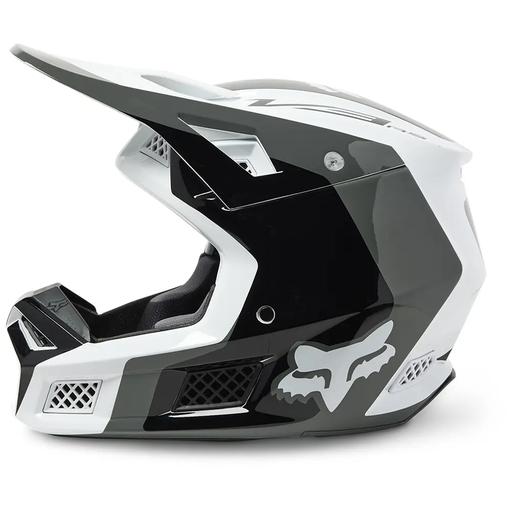 Fox V3 RS Efekt MIPS ECE Motocross Helmet Black/White