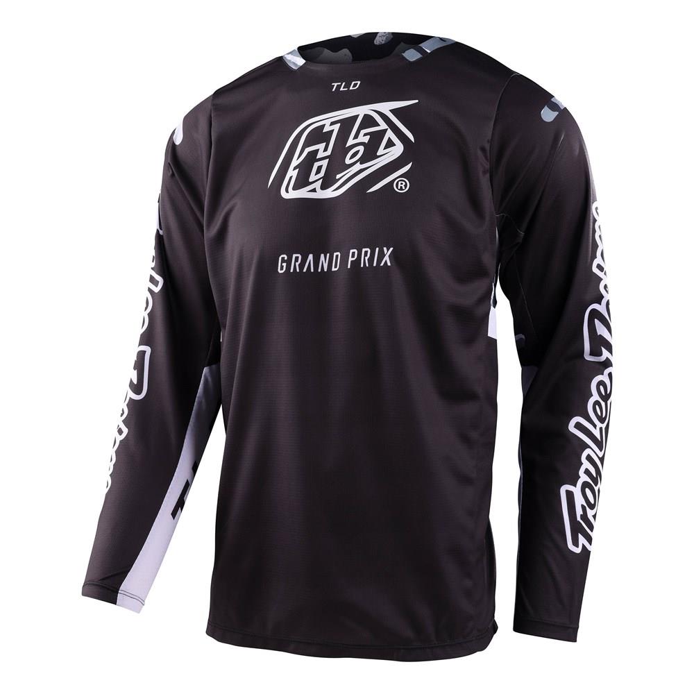 Troy Lee Designs GP Pro Blends Camo Motocross Jersey Black / White - Image 1