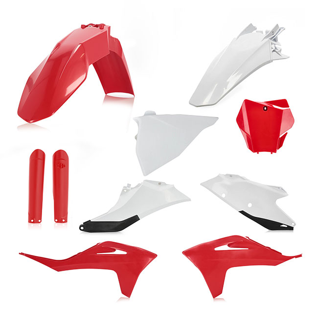 Full Plastics Kit Gas Gas EX/MC White/Red Acerbis [A] - Image 1