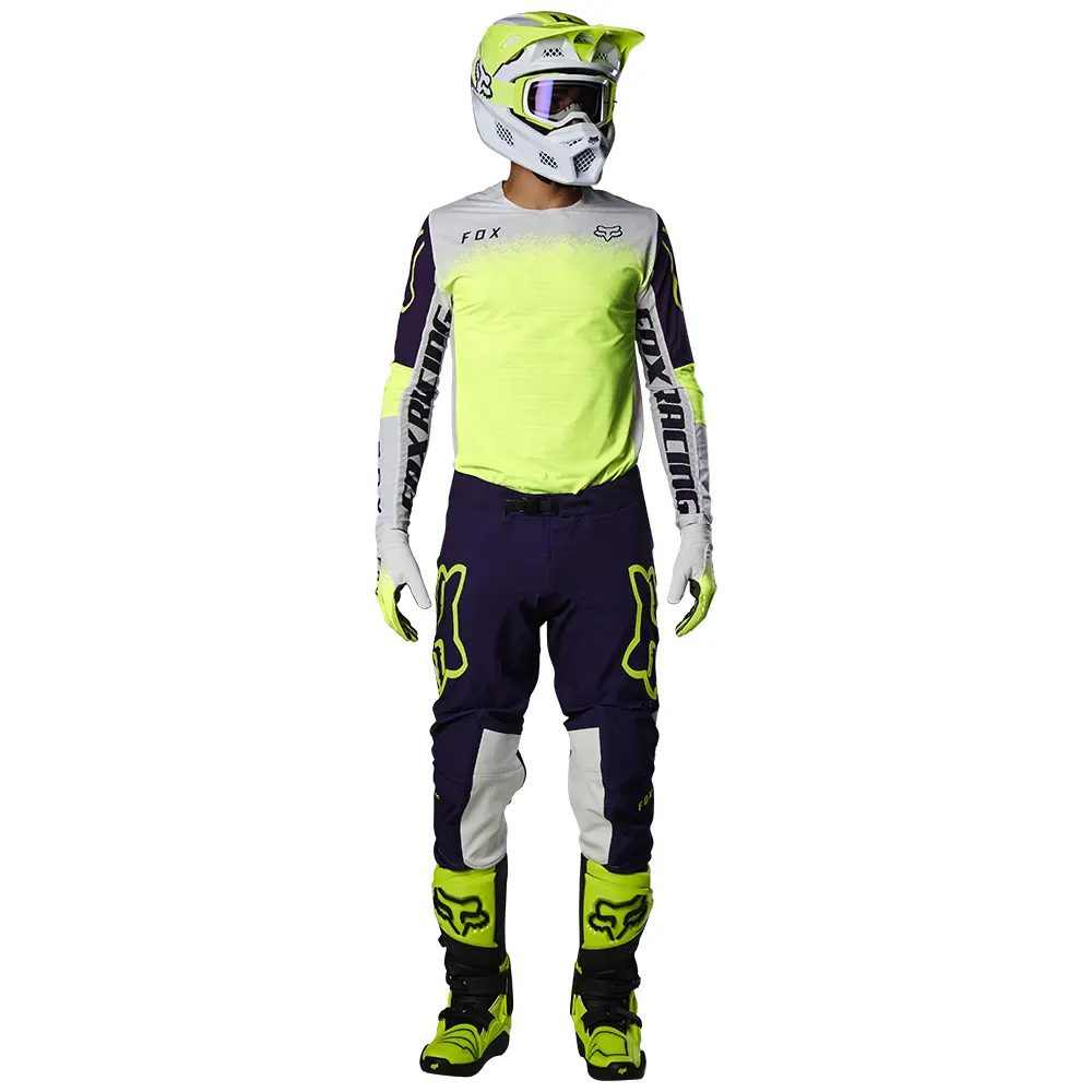 Motocross Pants Fox Flexair Honr Purple/Yellow