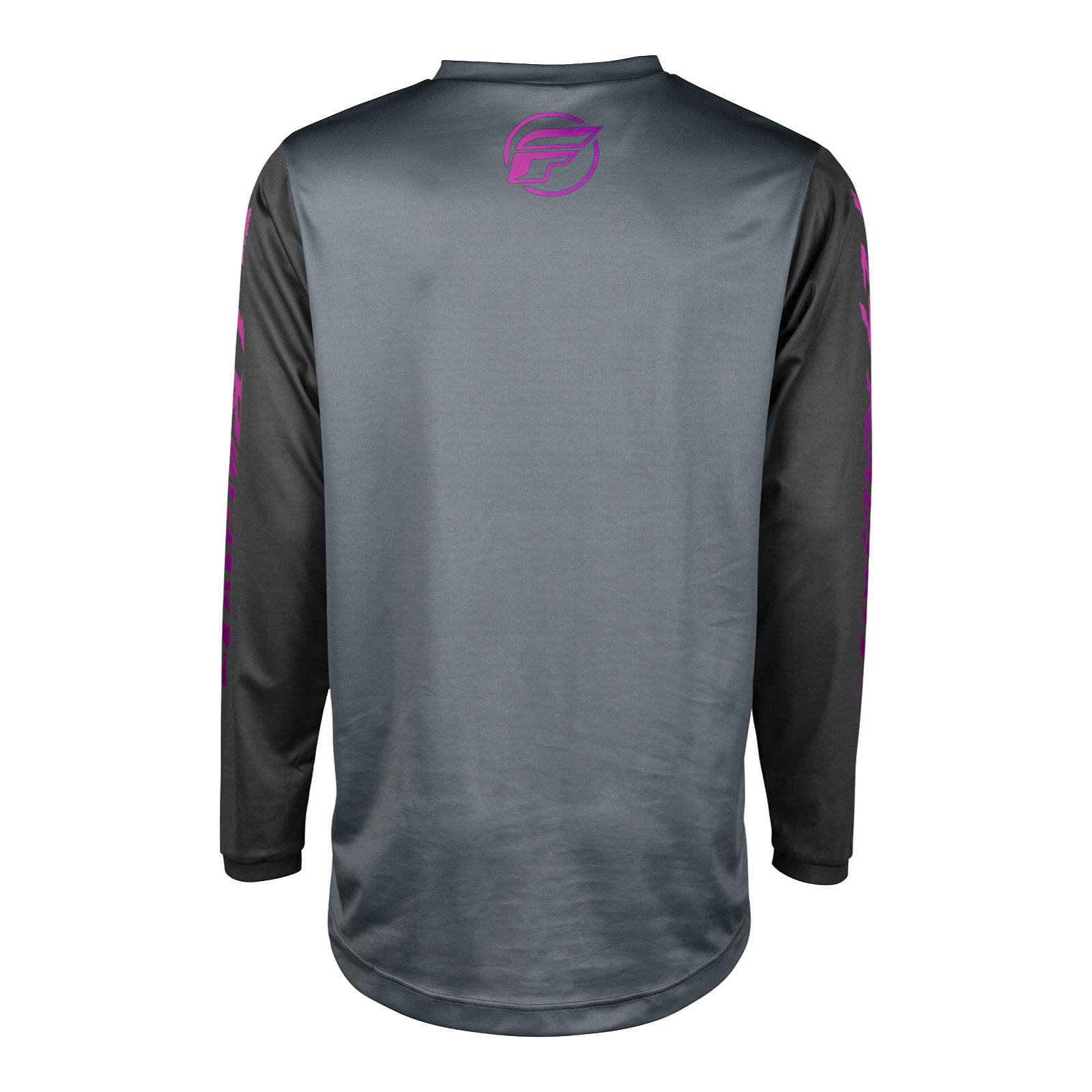 FLY Racing F-16 Motocross Jersey Youth Grey / Charcoal / Pink - Image 2
