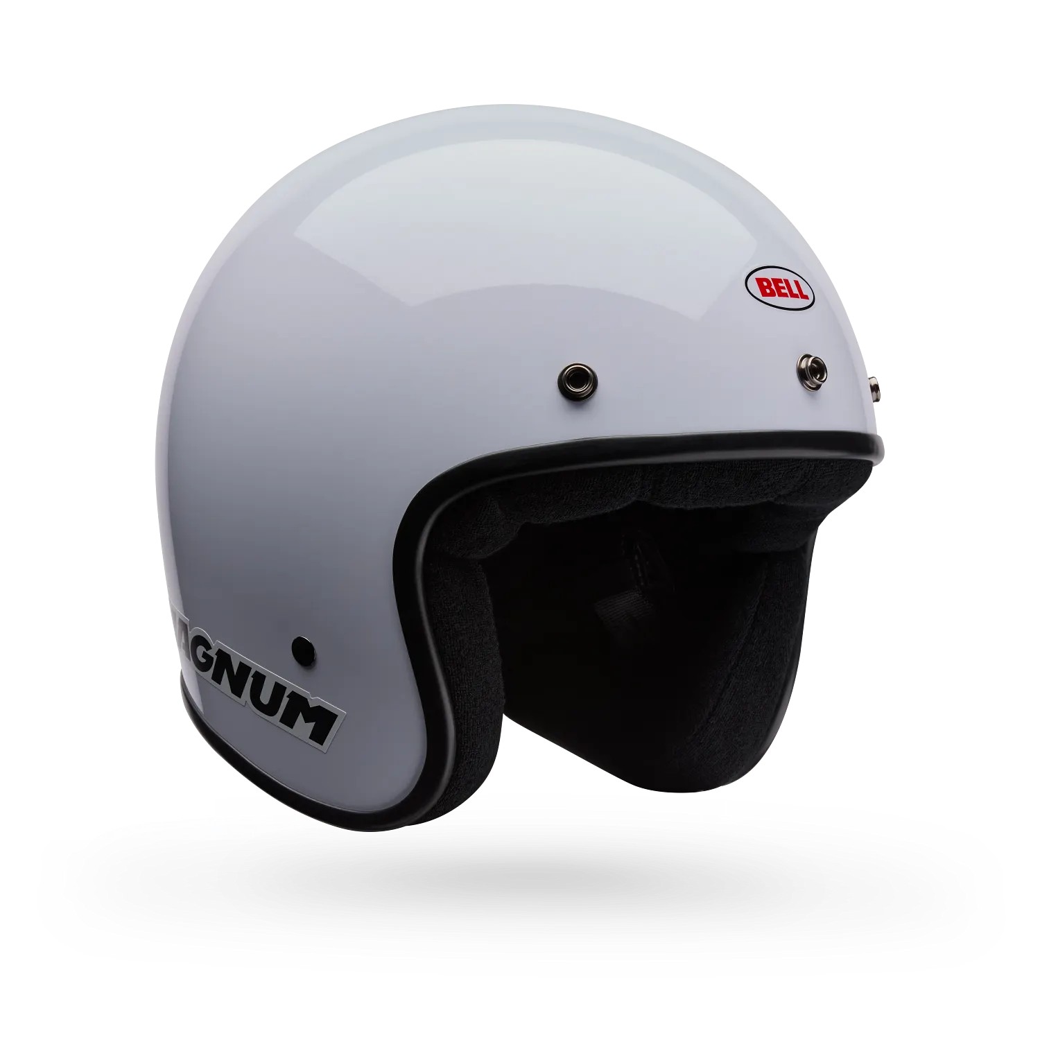 Bell Magnum Solid ECE Open Face Helmet White - Image 1