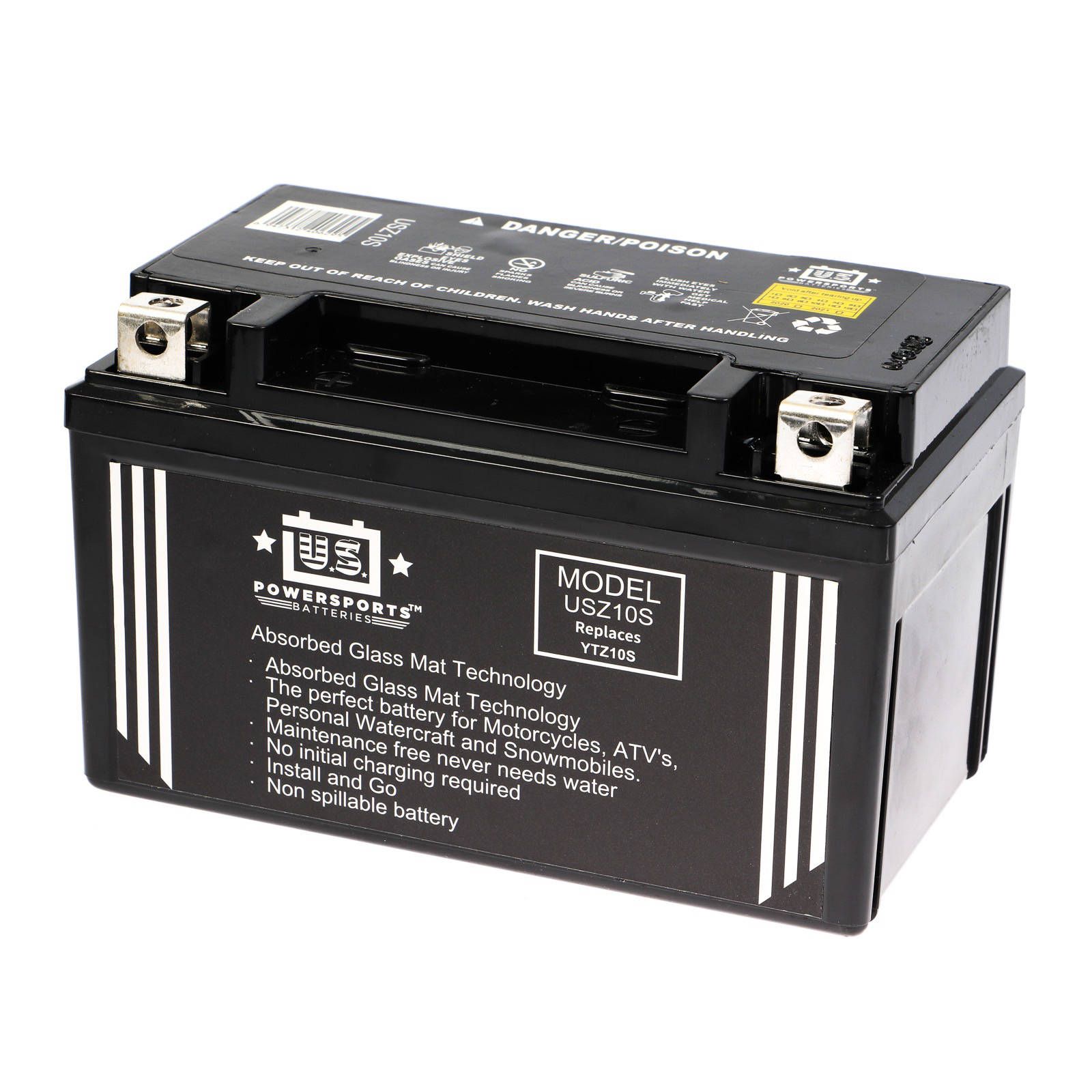 USPS AGM BATTERY USZ10S YTX7A-BS *8 - Image 1