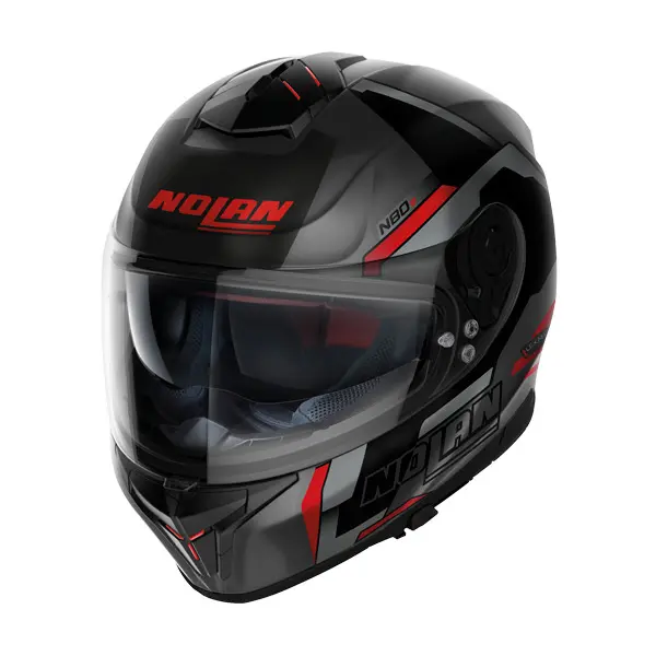 Nolan N80-8 Wanted Road Helmet Flat Lava Grey/Red