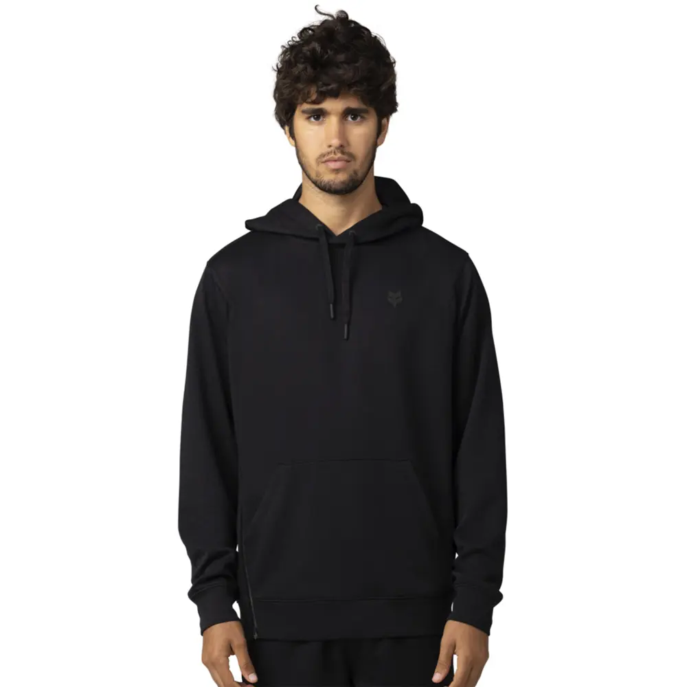Fox Balance Pullover Fleece Hoodie Black