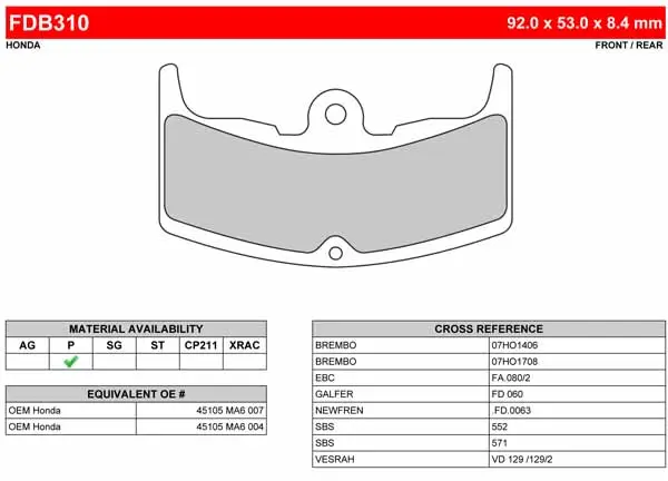 FERODO BRAKE PADS