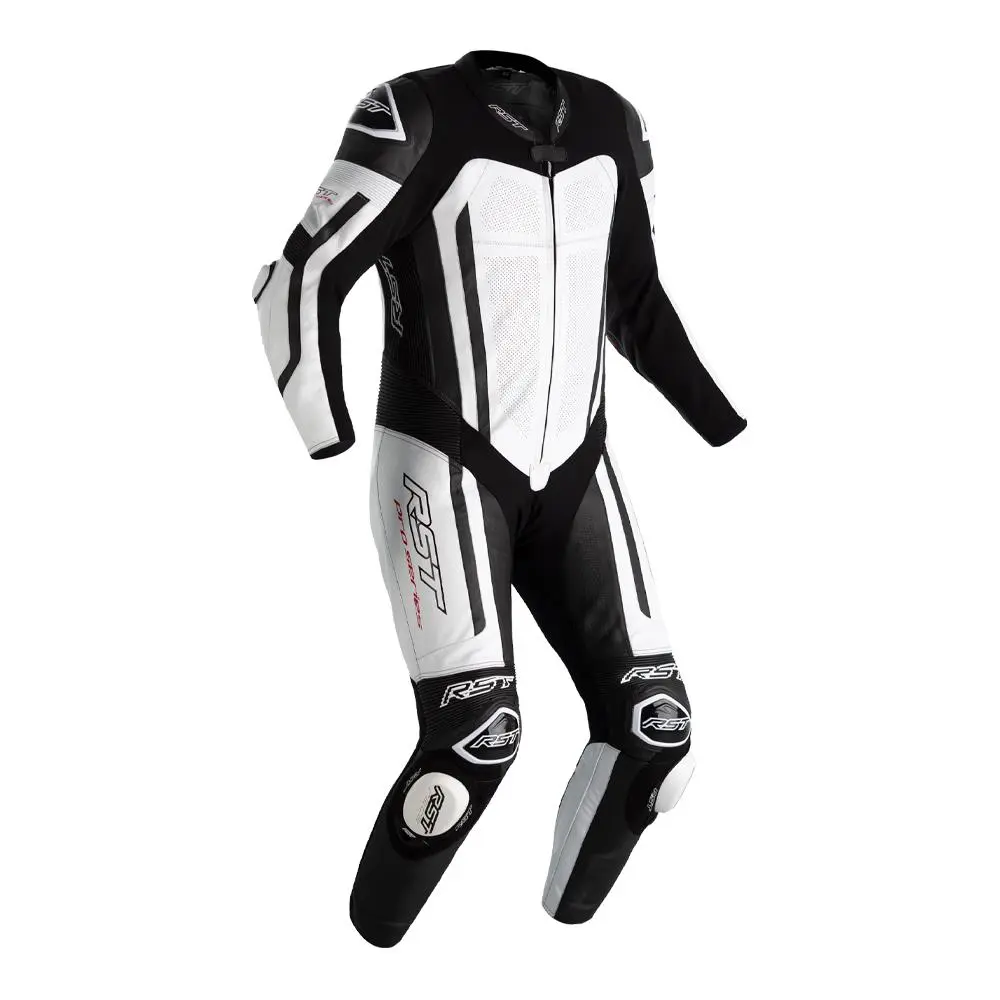 RST Pro Series CE 1-PC Race Suit White/Black