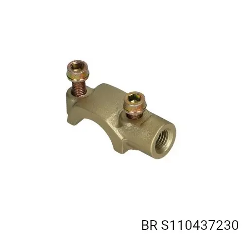 VERTICAL MASTER CYLINDER CLAMP GOLD MIRROR MOUNT 10mm RH THREAD