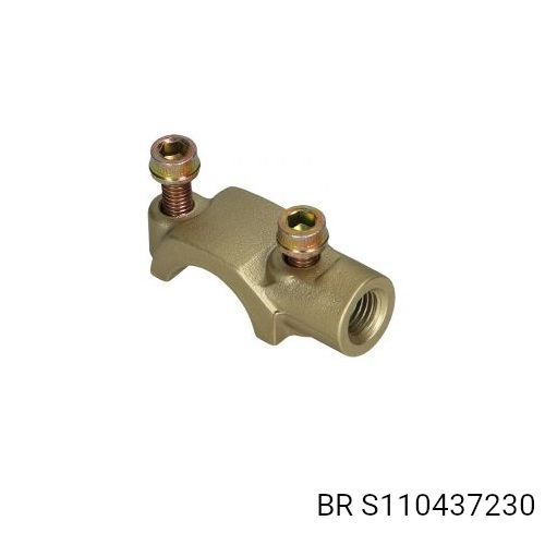 VERTICAL MASTER CYLINDER CLAMP GOLD MIRROR MOUNT 10mm RH THREAD - Image 1