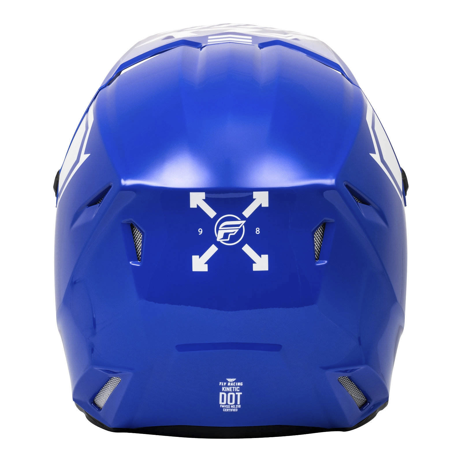 FLY Racing Kinetic Menace Motocross Helmet Blue / White - Image 2