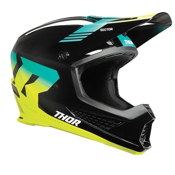 Thor Sector 2 Carv Motocross Helmet Black/Acid - Image 1