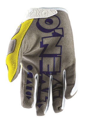 Oneal Mayhem Crackle Yellow/Blue/Pink Motocross Gloves - Image 2