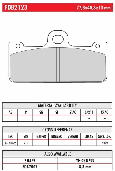 FERODO BRAKE BPADS 312ST