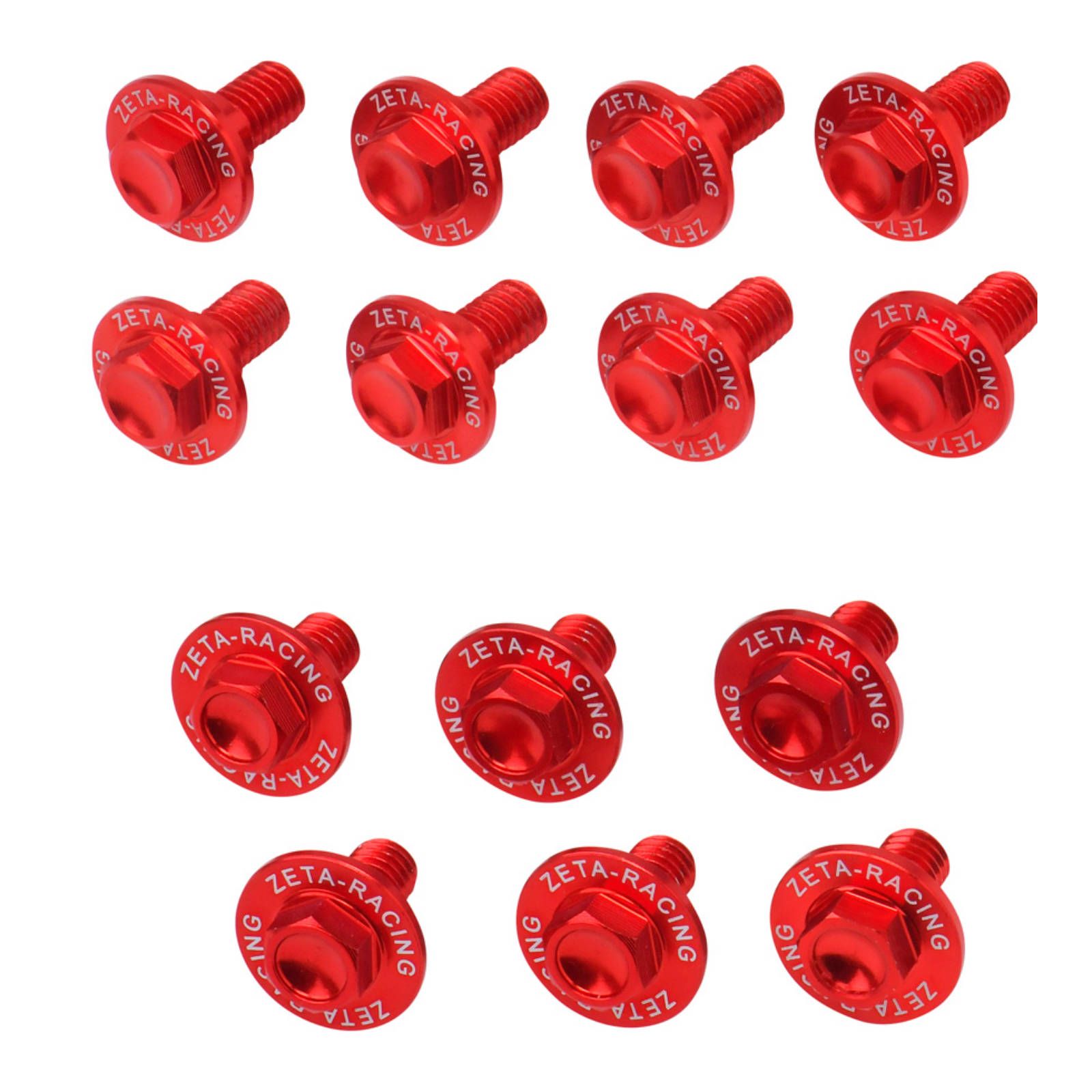 ZETA ALUMINUM BOLT SET PLASTICS YAM YZ125/250 '08- 17PCS BLU - Image 1