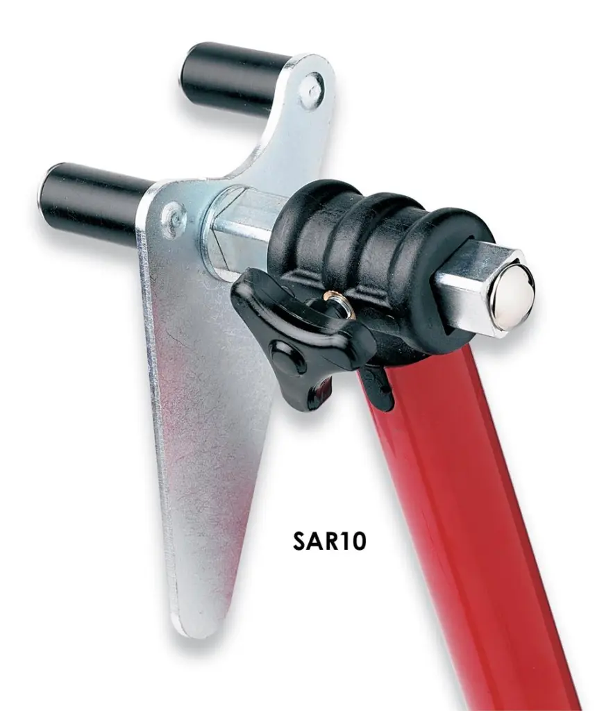 FRONT ADJUSTABLE STAND BLUE WITH SAC10 UNDERFORK ADAPTORS