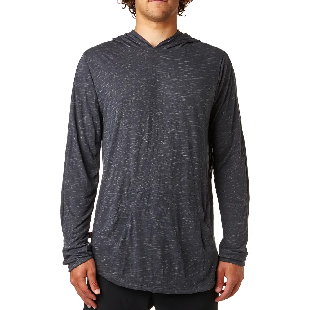 Hoodie Fox Moth Charcoal Heather